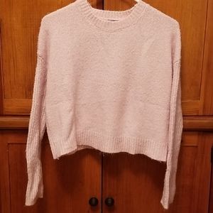 Cute pink crop sweater